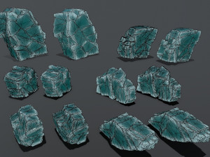 Ice rocks Modelo 3D