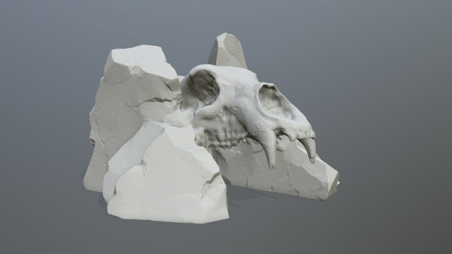 Skull gate 3D Print Model .c4d .max .obj .3ds .fbx .stl .blend 