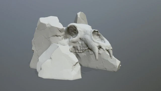 Totenkopftor 3D Druckmodell .c4d .max .obj .3ds .fbx .stl .blend 
