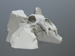 Skull gate 3D प्रिंट मॉडल