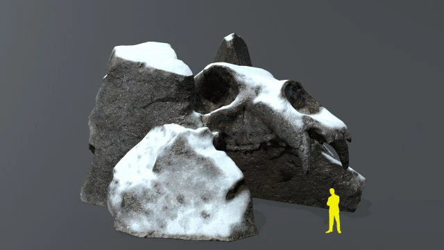 Skull gate 3D Model .c4d .max .obj .3ds .fbx .stl .blend 