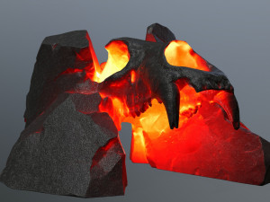 Lava skull gate 3D 모델