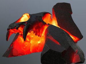 Lava skull gate 3D 모델