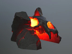 Lava skull gate 3D Model