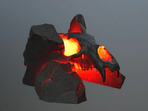Lava skull gate 3D Model