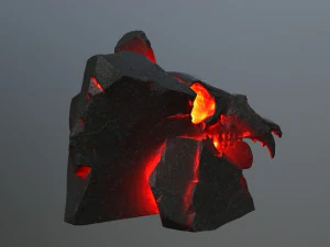 Lava skull gate 3D Model
