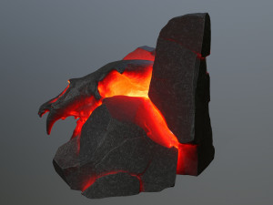 Lava skull gate 3D 모델