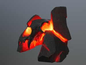 Lava skull gate 3D 모델