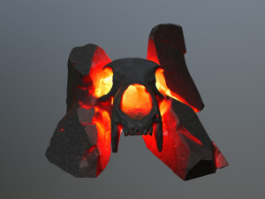 Lava skull gate 3D 모델
