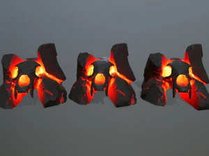Lava skull gate 3D Model