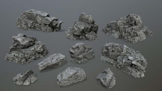 Rocks 3D मॉडल .c4d .max .obj .3ds .fbx .stl .blend 