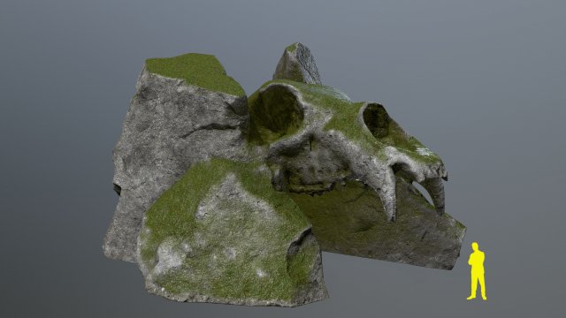 Skull gate Modello 3D .c4d .max .obj .3ds .fbx .stl .blend