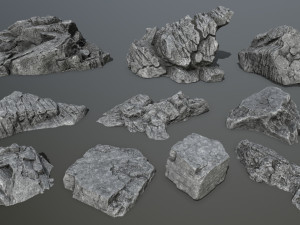 Cliff rocks 3D Model