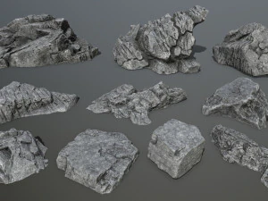 U&ccedil;urum kayaları 3D Model