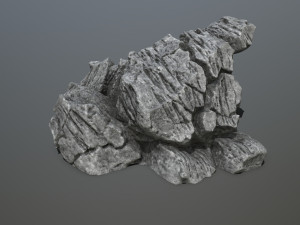 Cliff rocks Model 3D
