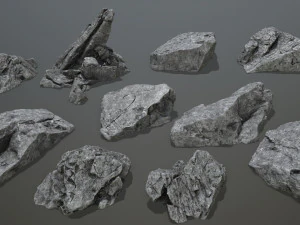 Rochas do penhasco Modelo 3D