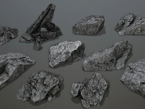 Cliff rocks 3D Model