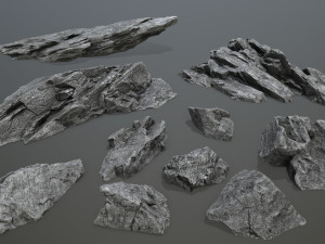 Cliff rocks 3D Model