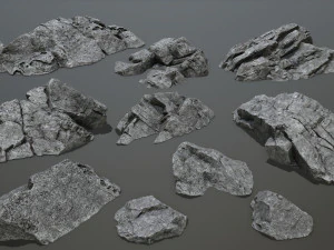 Cliff rocks 3D Model
