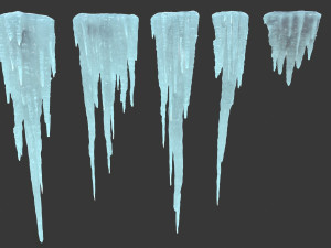 Icicle set Modello 3D