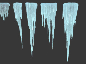 Icicle set Modello 3D