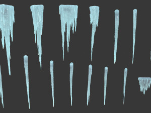 Icicle set Modello 3D