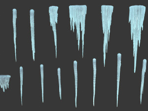 Icicle set Modello 3D