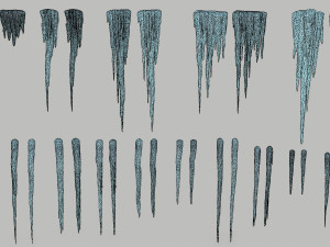 Icicle set Modello 3D