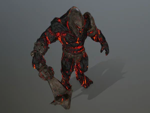 Lava monster 3D Model