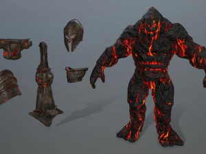 Lava monster 3D Model