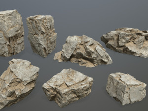 Deser rocks 3D Model
