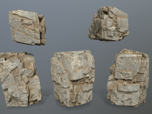 Deser rocks 3D Model