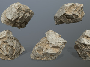 Deser rocks 3D Model