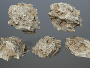 Deser rocks 3D Model
