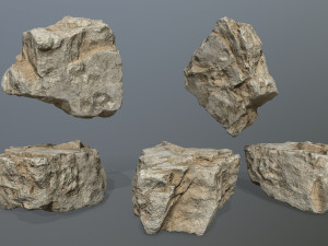 Deser rocks 3D Model