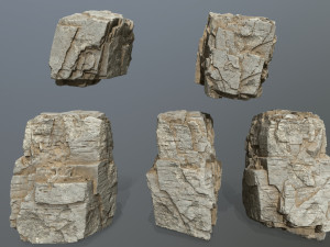 Deser rocks 3D Model