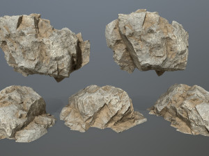 Deser rocks 3D Model