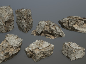 Deser rocks 3D Model