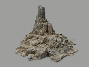 Desert rock set Model 3D