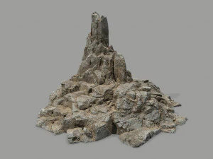 Desert rock set 3D Model