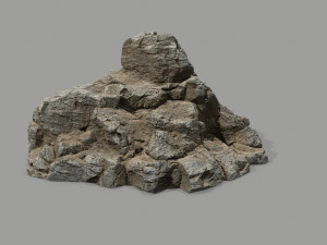 Desert rock set Model 3D