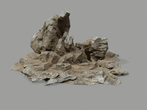 Desert rock set Model 3D