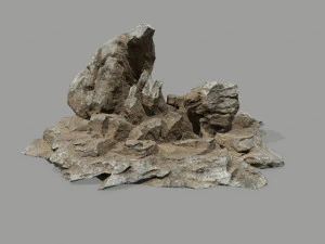 Desert rock set 3D Model