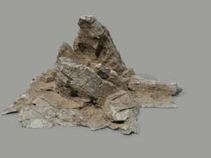 Desert rock set Model 3D