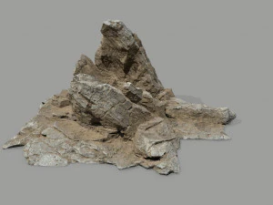 Desert rock set 3D Model