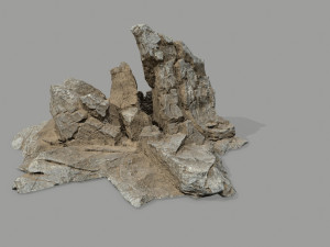Desert rock set Model 3D