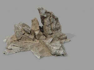 Desert rock set 3D Model