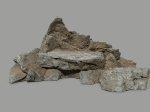 Desert rock set Model 3D