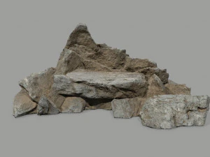 Desert rock set 3D Model
