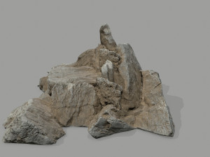 Desert rock set Model 3D